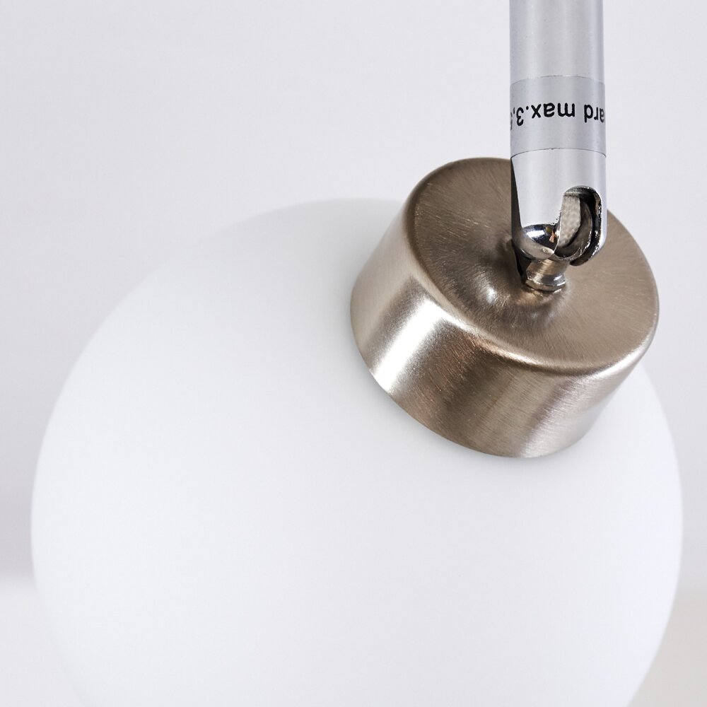 Motala Ceiling Light LED matt nickel, 4-light sources, Remote control, Colour changer