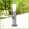 Brilliant lights Chorus pedestal light stainless steel, 1-light source