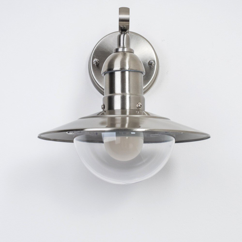 Broni outdoor wall light stainless steel, 1-light source