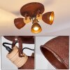 KINZUA Ceiling Light rust-coloured, 3-light sources