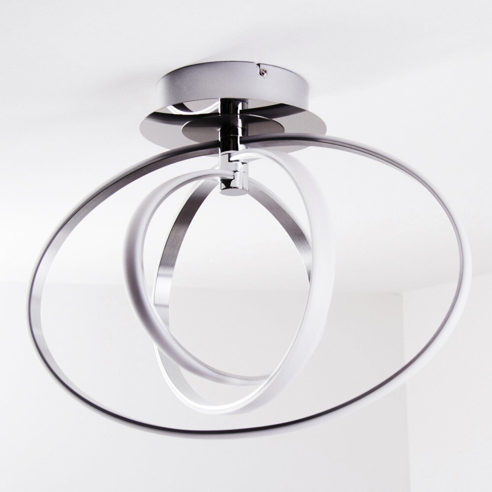 Trio Corland ceiling light LED chrome, 1-light source
