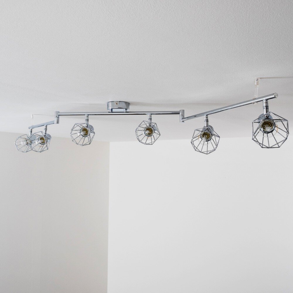Annai ceiling spotlight chrome, 6-light sources