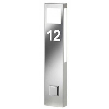 CMD lights Paulo House-Number Light, path light stainless steel, 1-light source