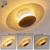 SUNRISE ceiling light LED gold, rust-coloured, 1-light source