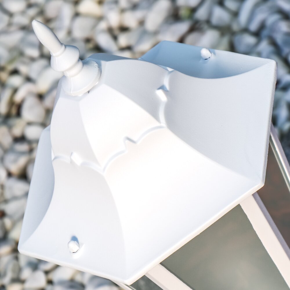 HONGKONG FROST pedestal light white, 1-light source