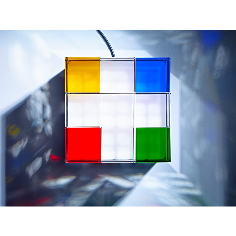Tecnolumen Cubelight Table lamp LED colourful, clear, 1-light source