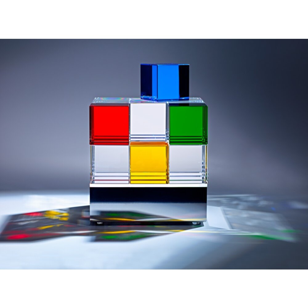 Tecnolumen Cubelight Table lamp LED colourful, clear, 1-light source
