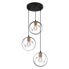 Pendant Light Globo VIGO black, 3-light sources