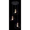 Pendant Light Globo VIGO black, 3-light sources