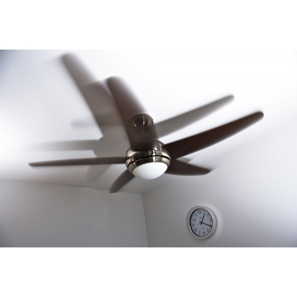 Globo FABIOLA fan stainless steel, matt nickel, 1-light source, Remote control