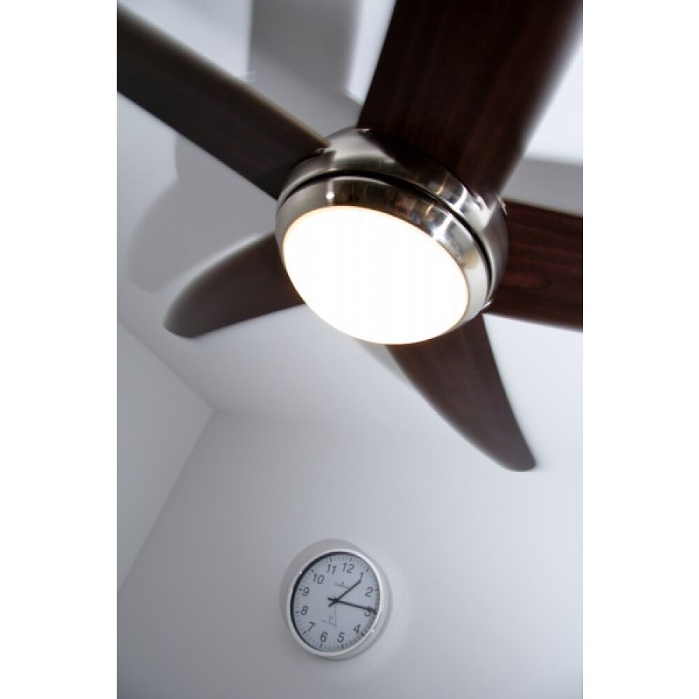Globo FABIOLA fan stainless steel, matt nickel, 1-light source, Remote control