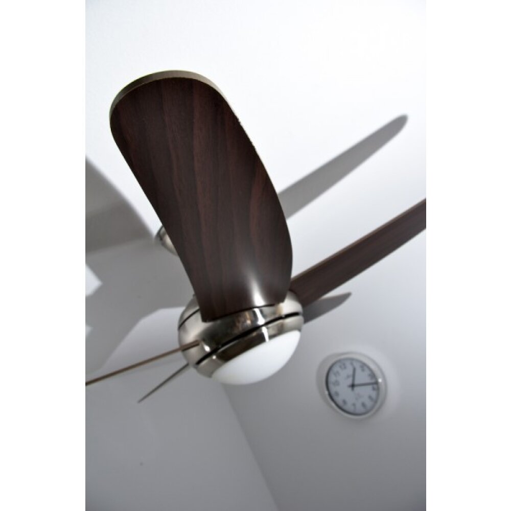 Globo FABIOLA fan stainless steel, matt nickel, 1-light source, Remote control