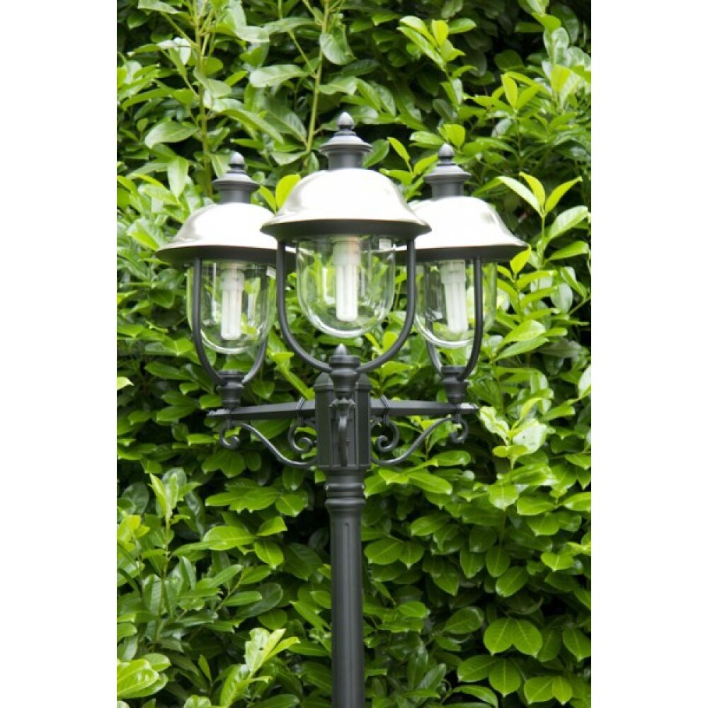 Konstsmide PARMA lamppost black, 3-light sources