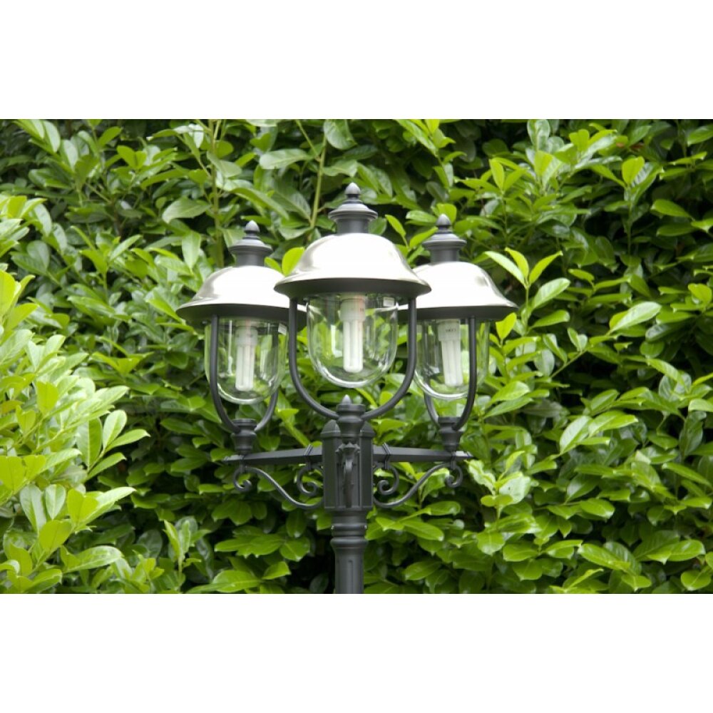 Konstsmide PARMA lamppost black, 3-light sources