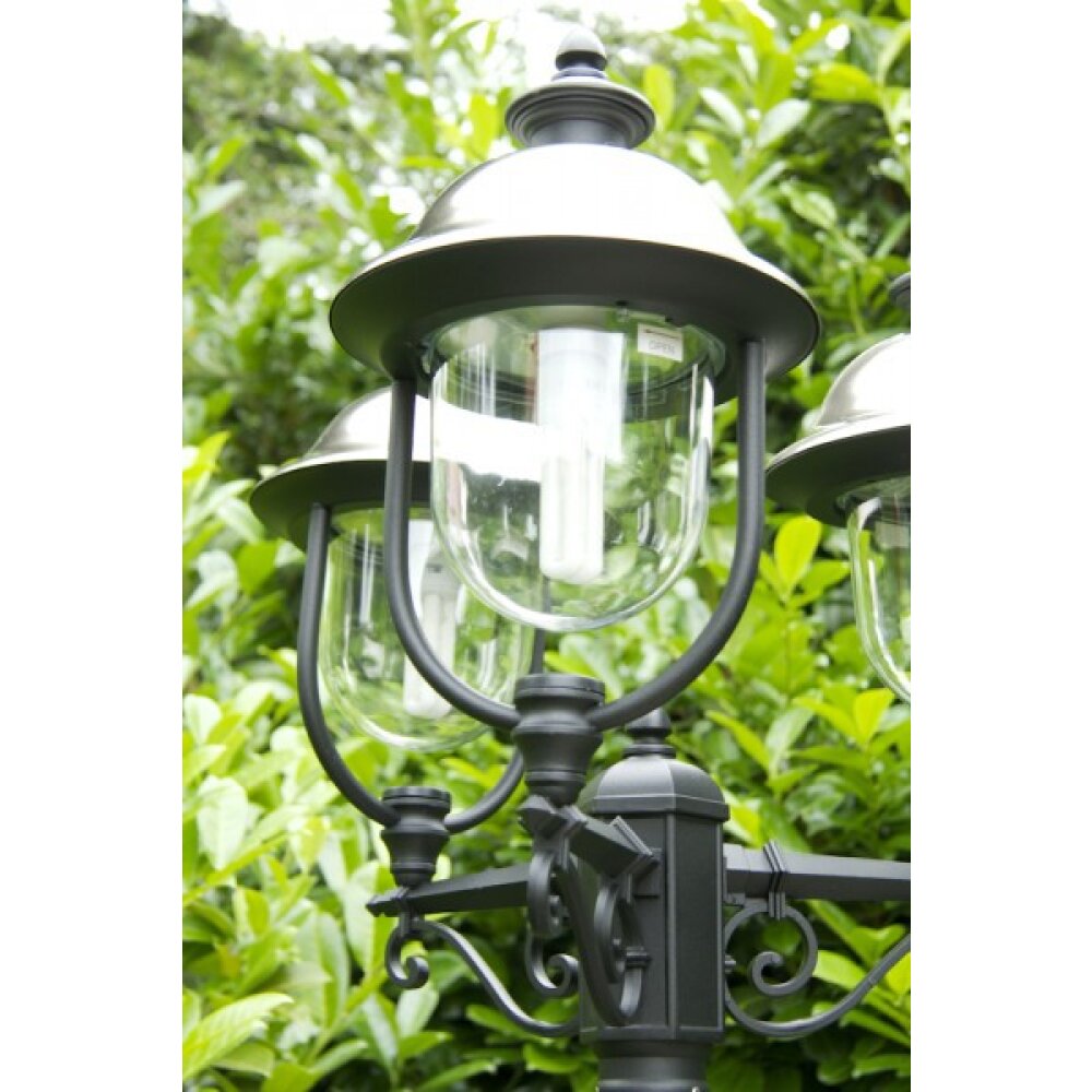 Konstsmide PARMA lamppost black, 3-light sources