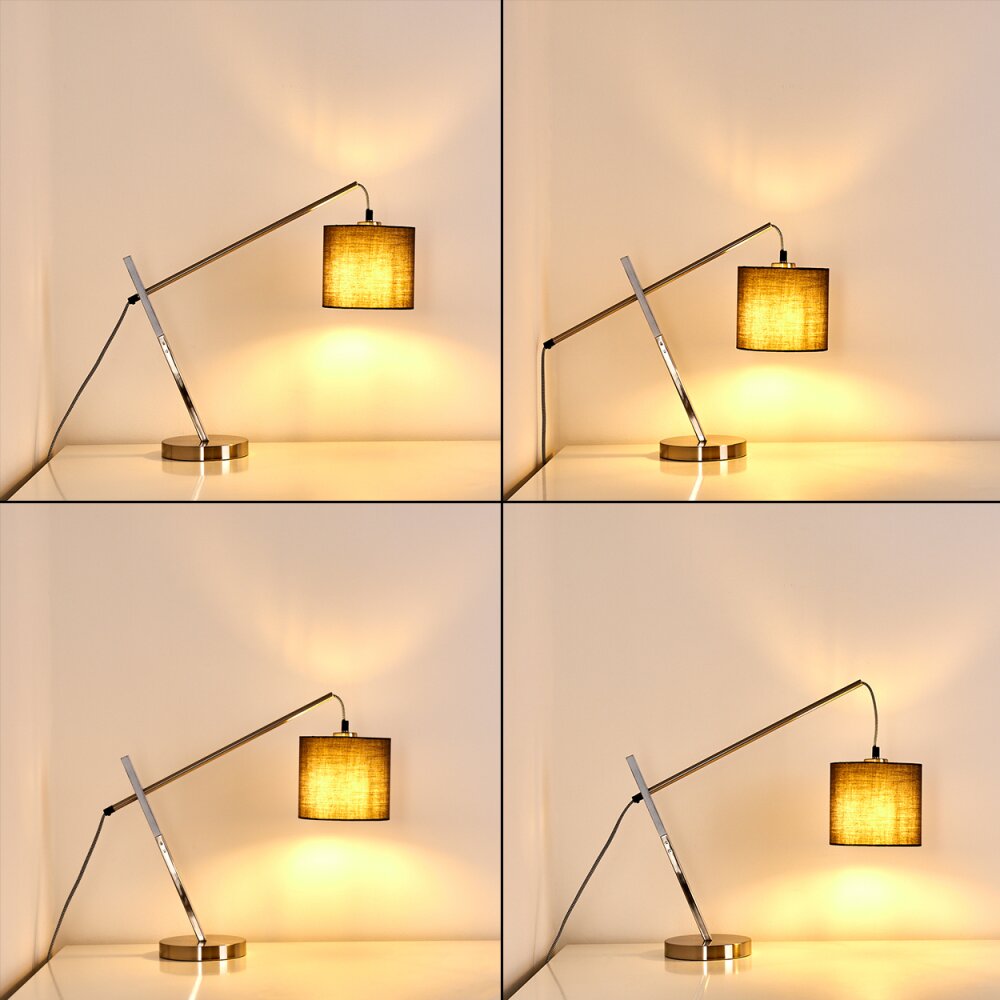 Huemoz Table Lamp matt nickel, 1-light source