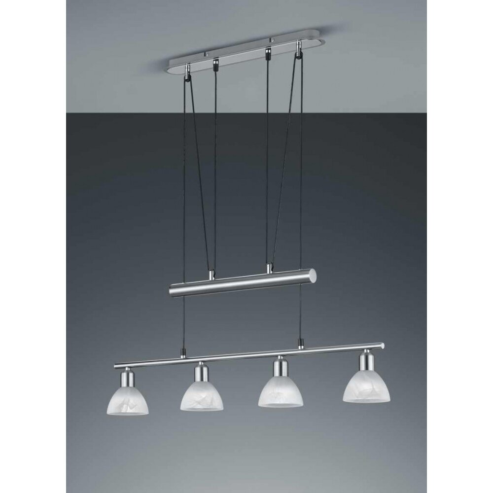 Trio LEVISTO hanging light LED matt nickel, 4-light sources