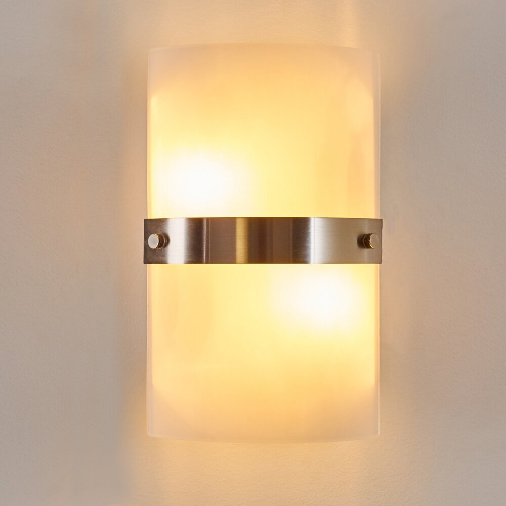 SIBO wall light stainless steel, 2-light sources