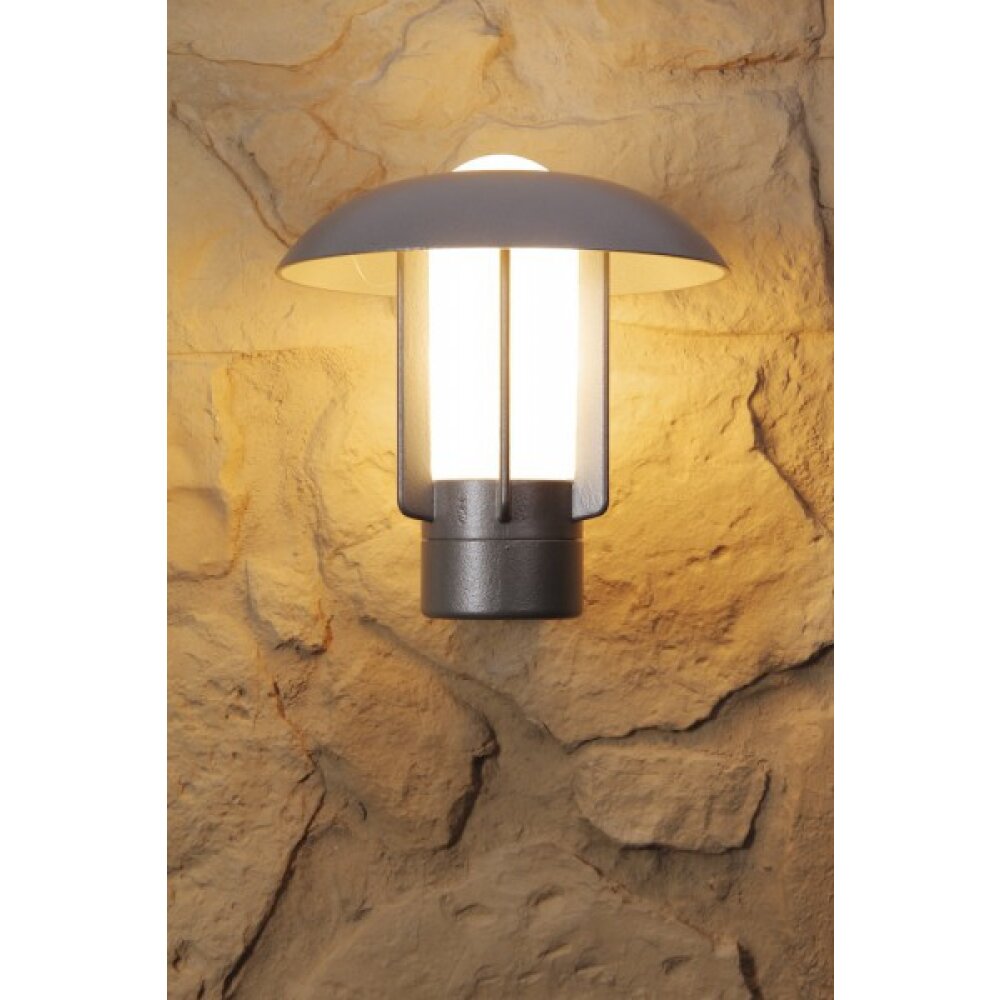 Konstsmide HEIMDAL outdoor wall light stainless steel, silver, 1-light source