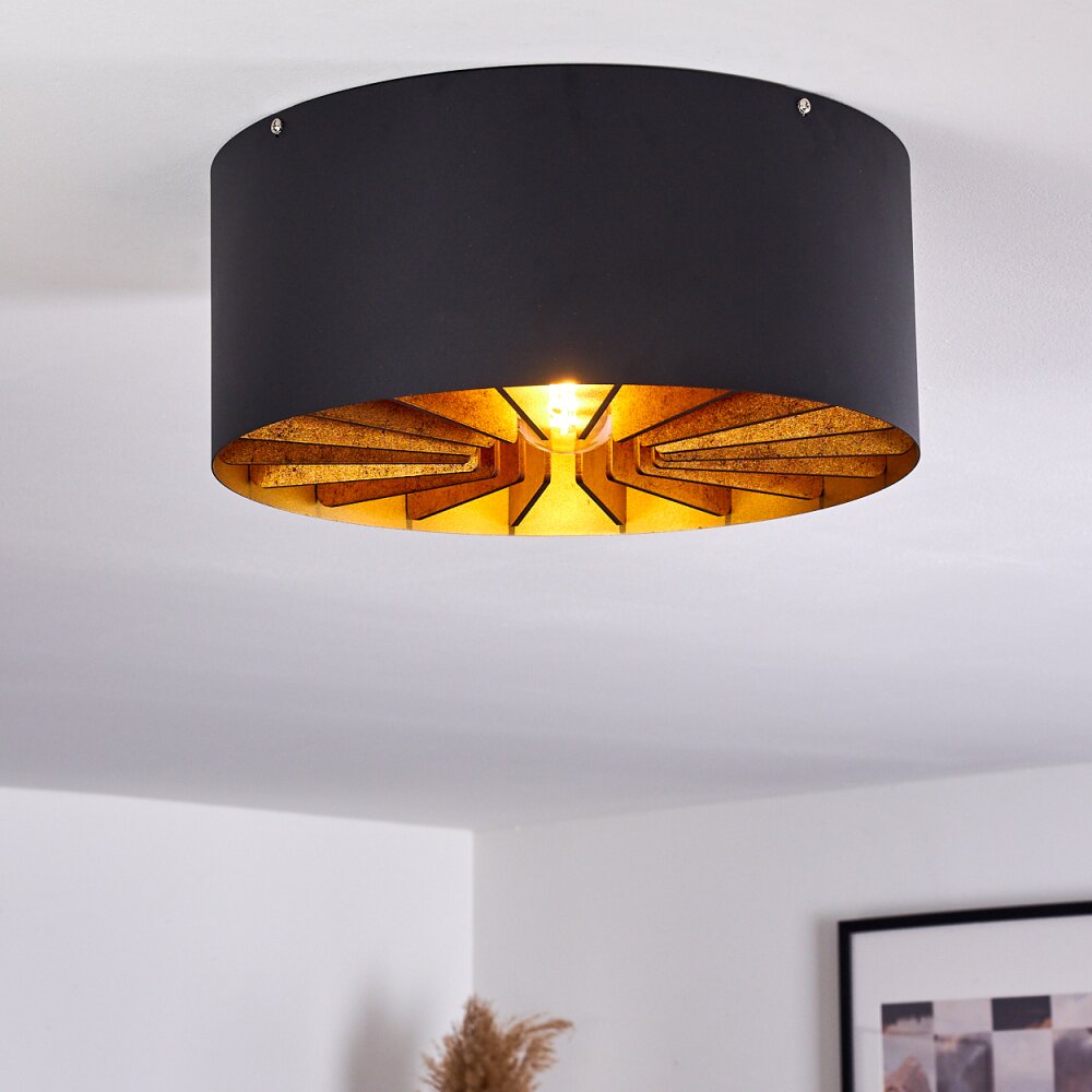 TOGO Ceiling Light brass, black, 1-light source