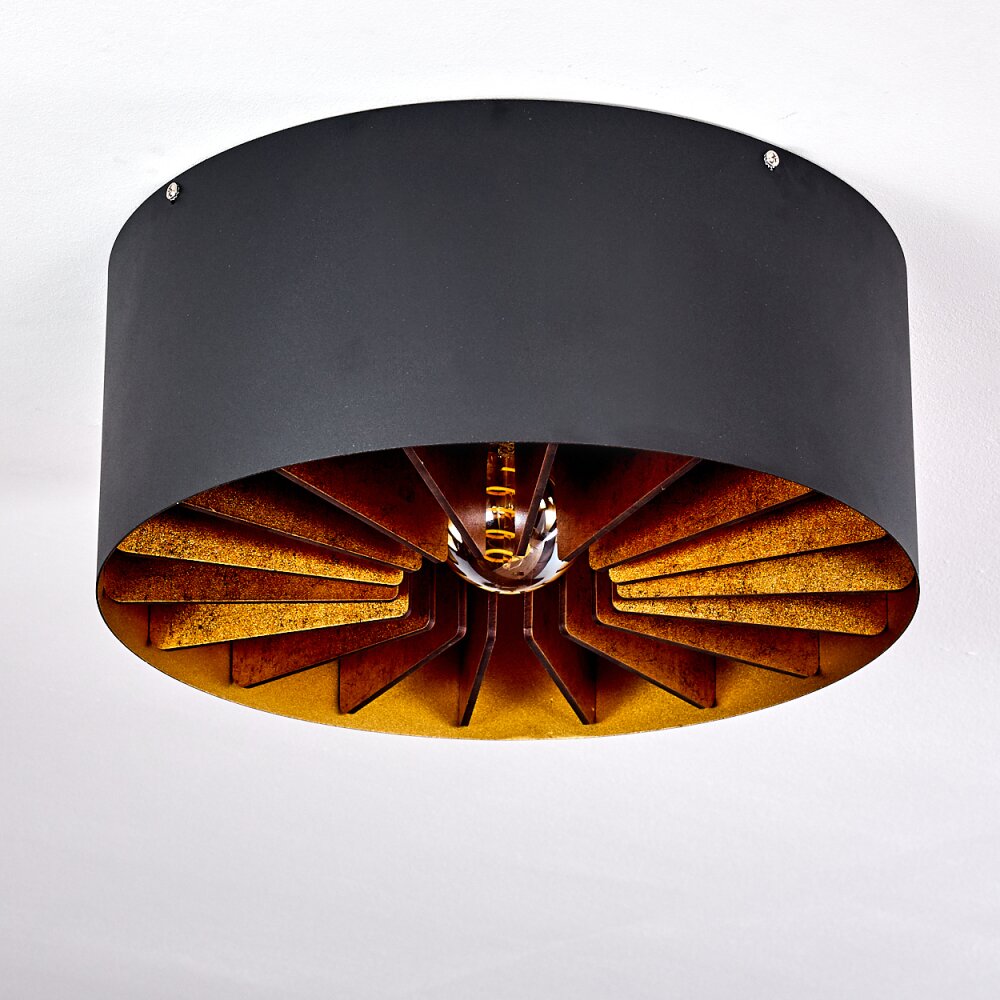 TOGO Ceiling Light brass, black, 1-light source