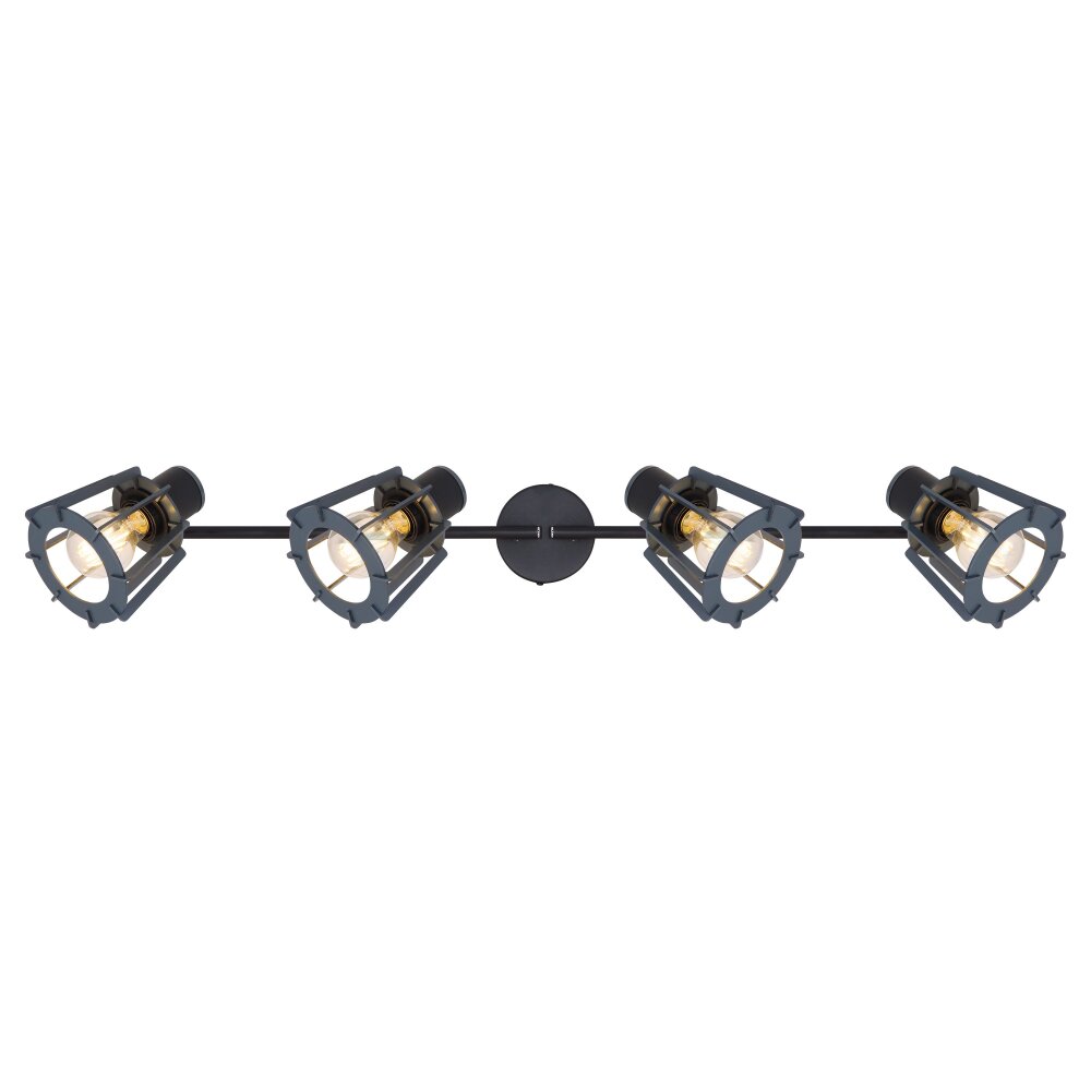 Globo MAHA Spotlight black, 4-light sources