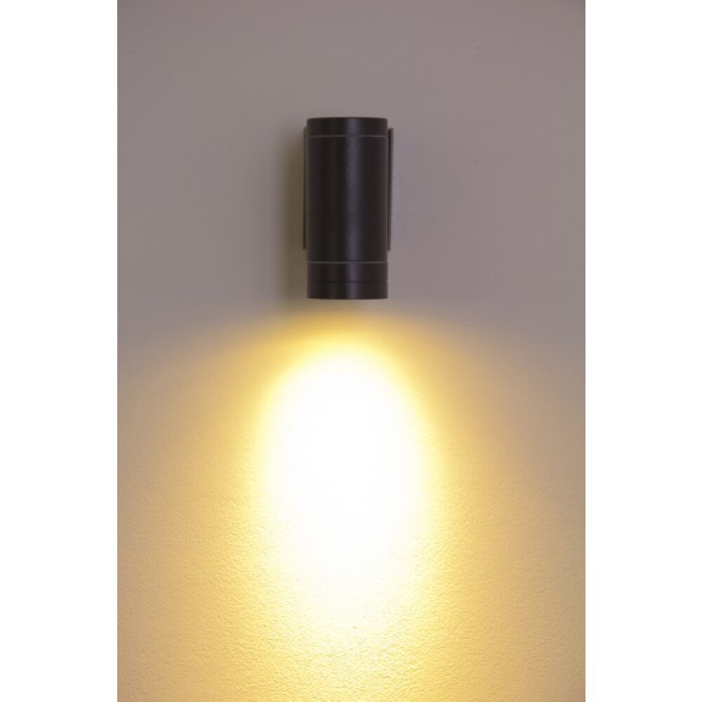 Globo LED outdoor wall light black, 1-light source