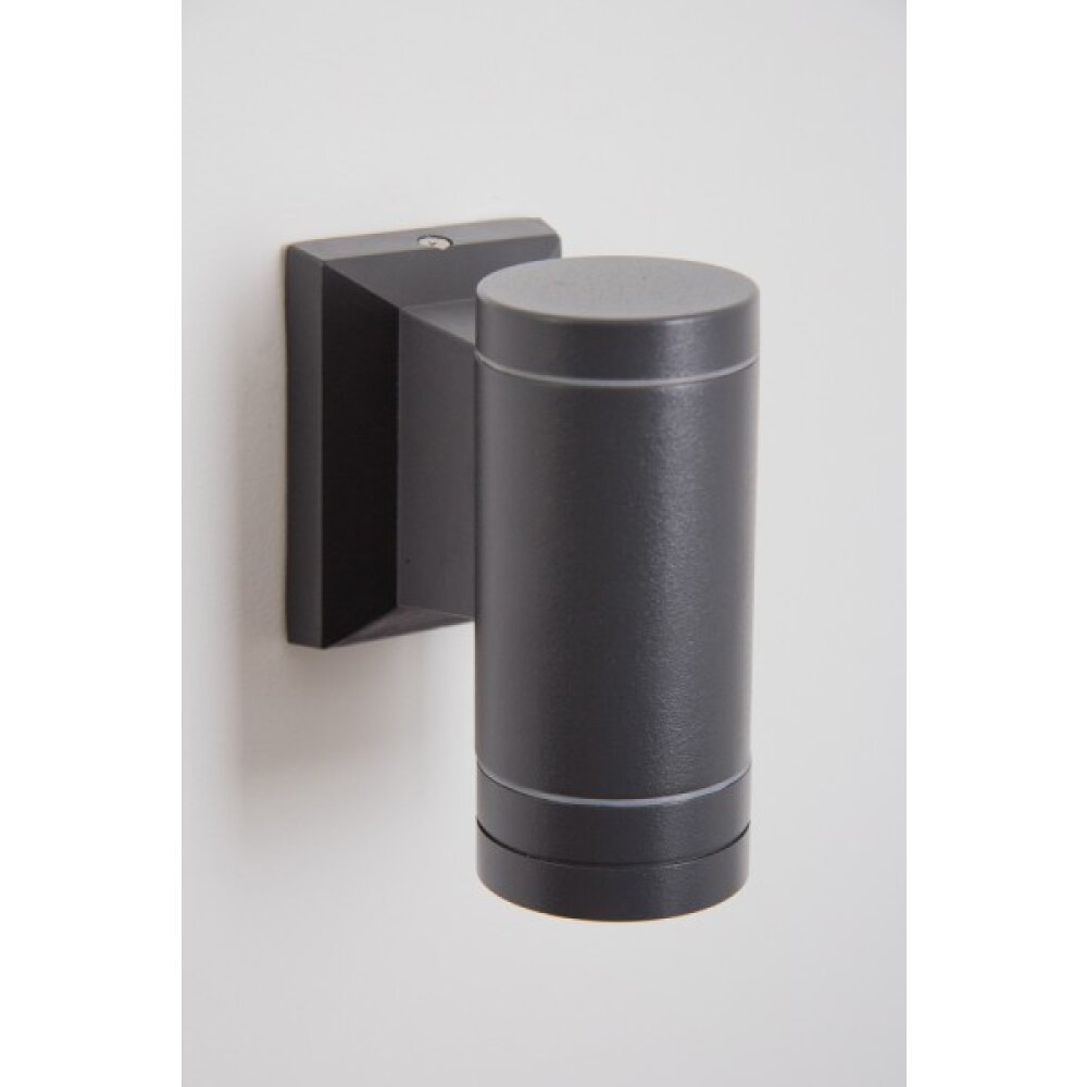 Globo LED outdoor wall light black, 1-light source