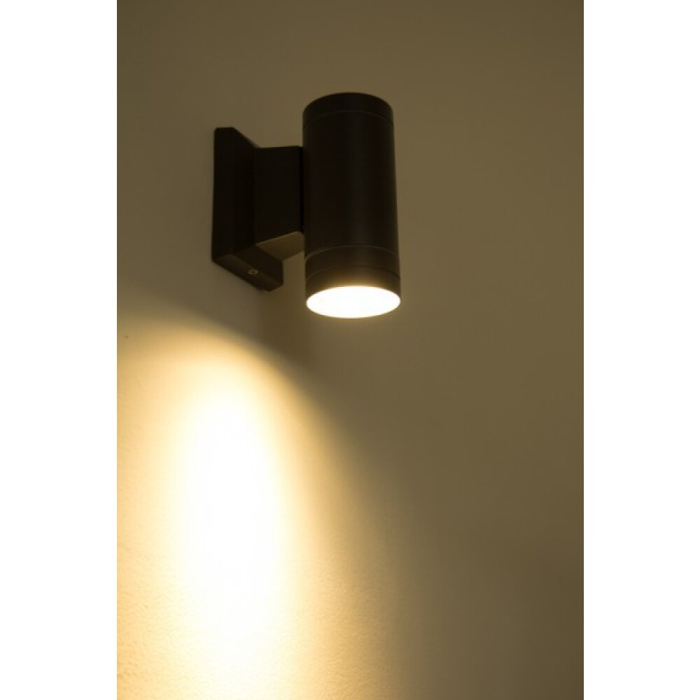 Globo LED outdoor wall light black, 1-light source