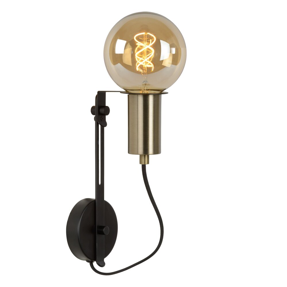 Wall Light Lucide MALCOLM black, 1-light source