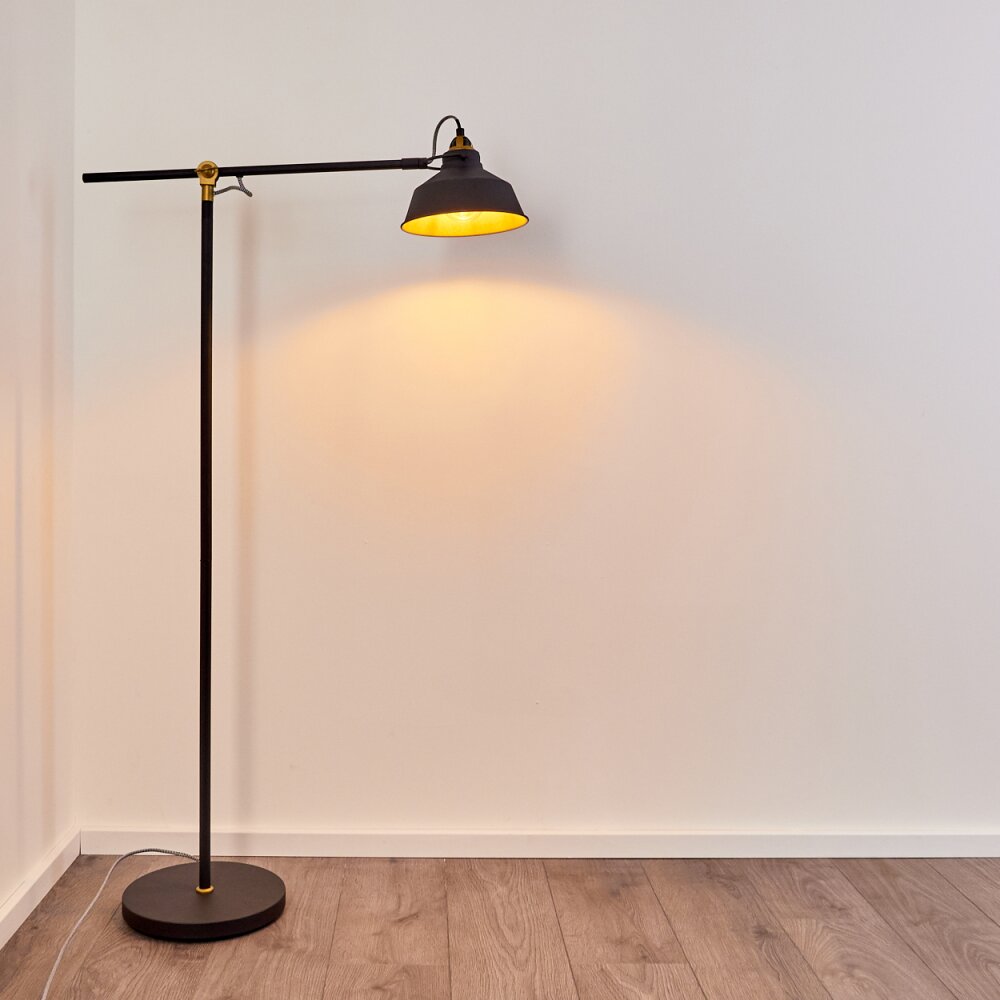 LUVEN Floor Lamp gold, black, black-gold, 1-light source
