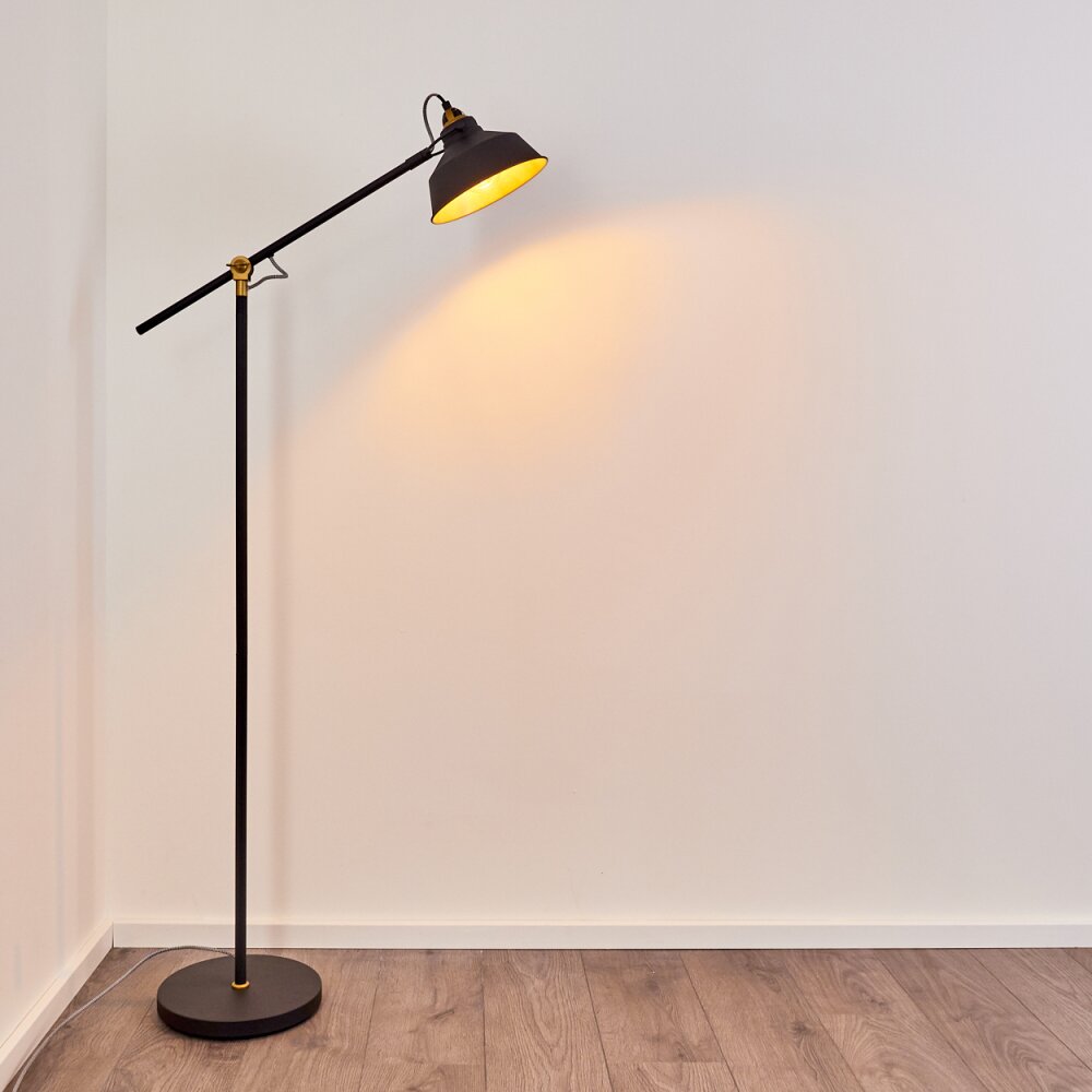 LUVEN Floor Lamp gold, black, black-gold, 1-light source
