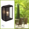 Brilliant GAIA outdoor wall light black, 1-light source