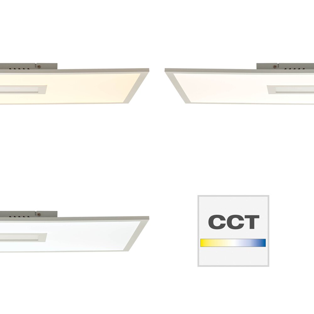 Brilliant ODELLA Ceiling mounting panel LED white, 1-light source, Remote control, Colour changer