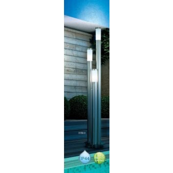 Globo BOSTON outdoor light stainless steel, 3-light sources