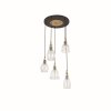 Ideal Lux GRETEL Pendant Light brown, black, 5-light sources