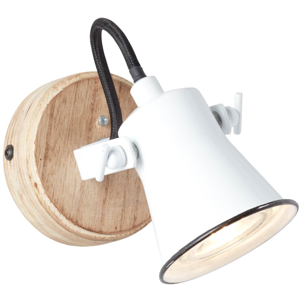 Brilliant Seed Wall Light Light wood, white, 1-light source