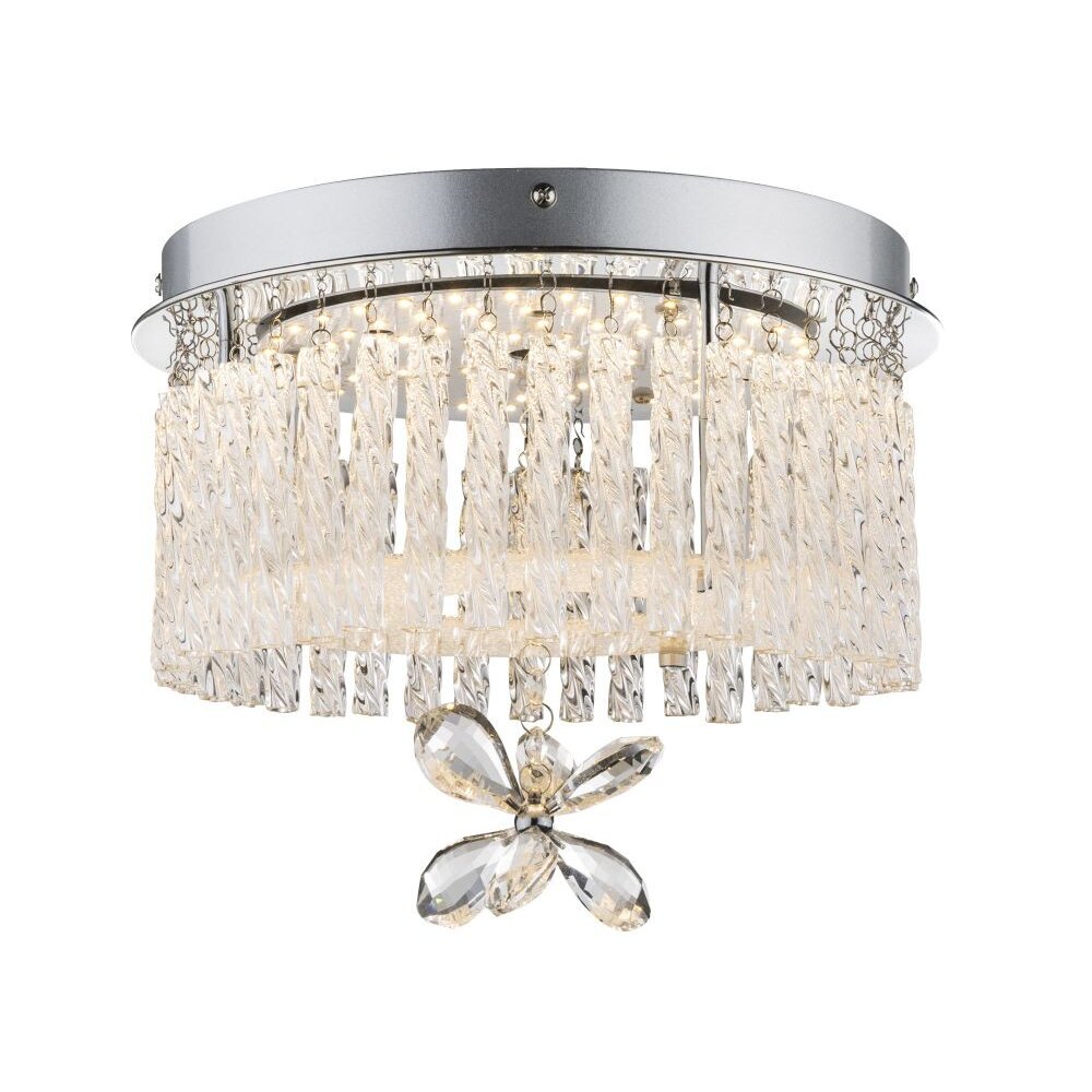 Globo ceiling light LED chrome, 1-light source