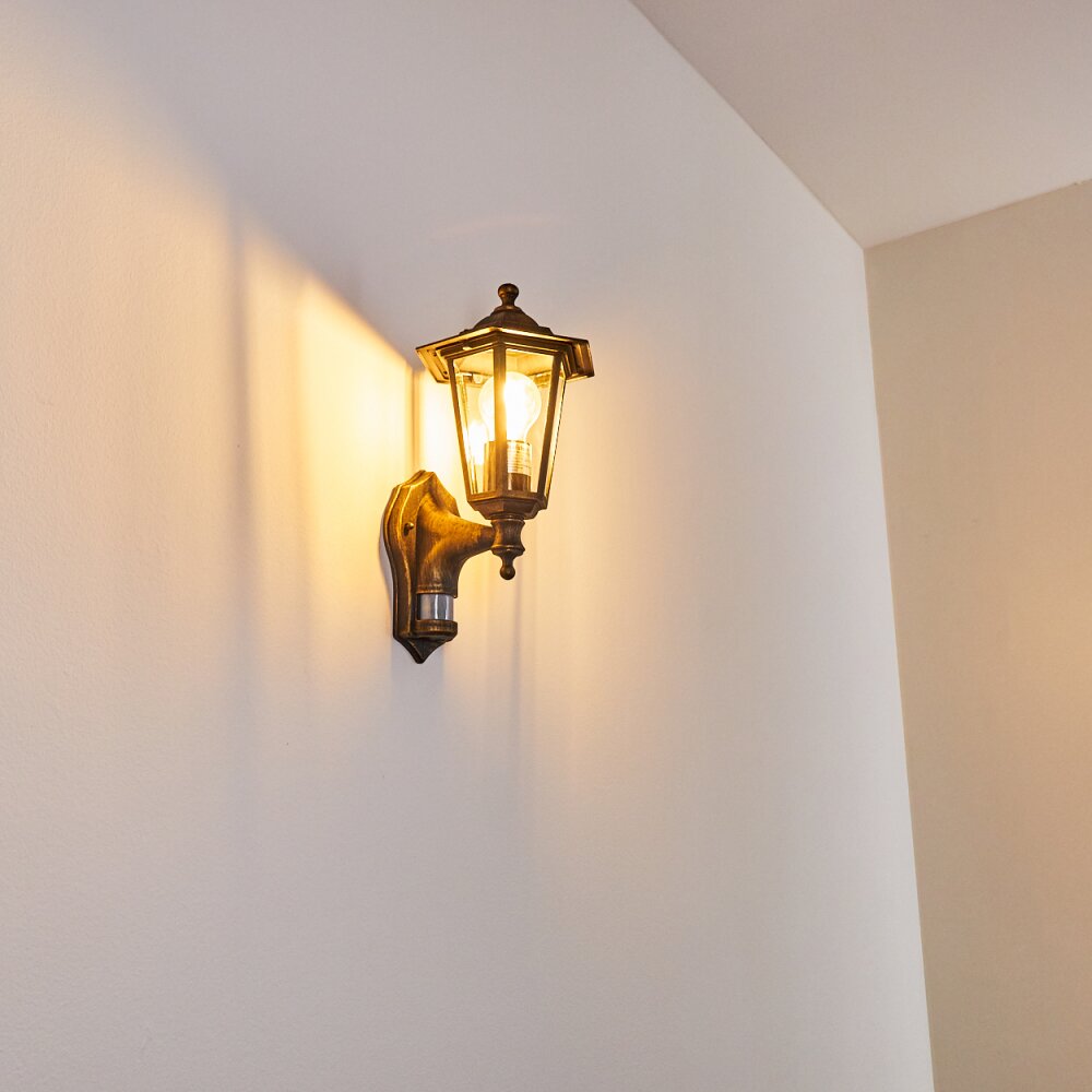 Loria Outdoor Wall Light brown, gold, 1-light source
