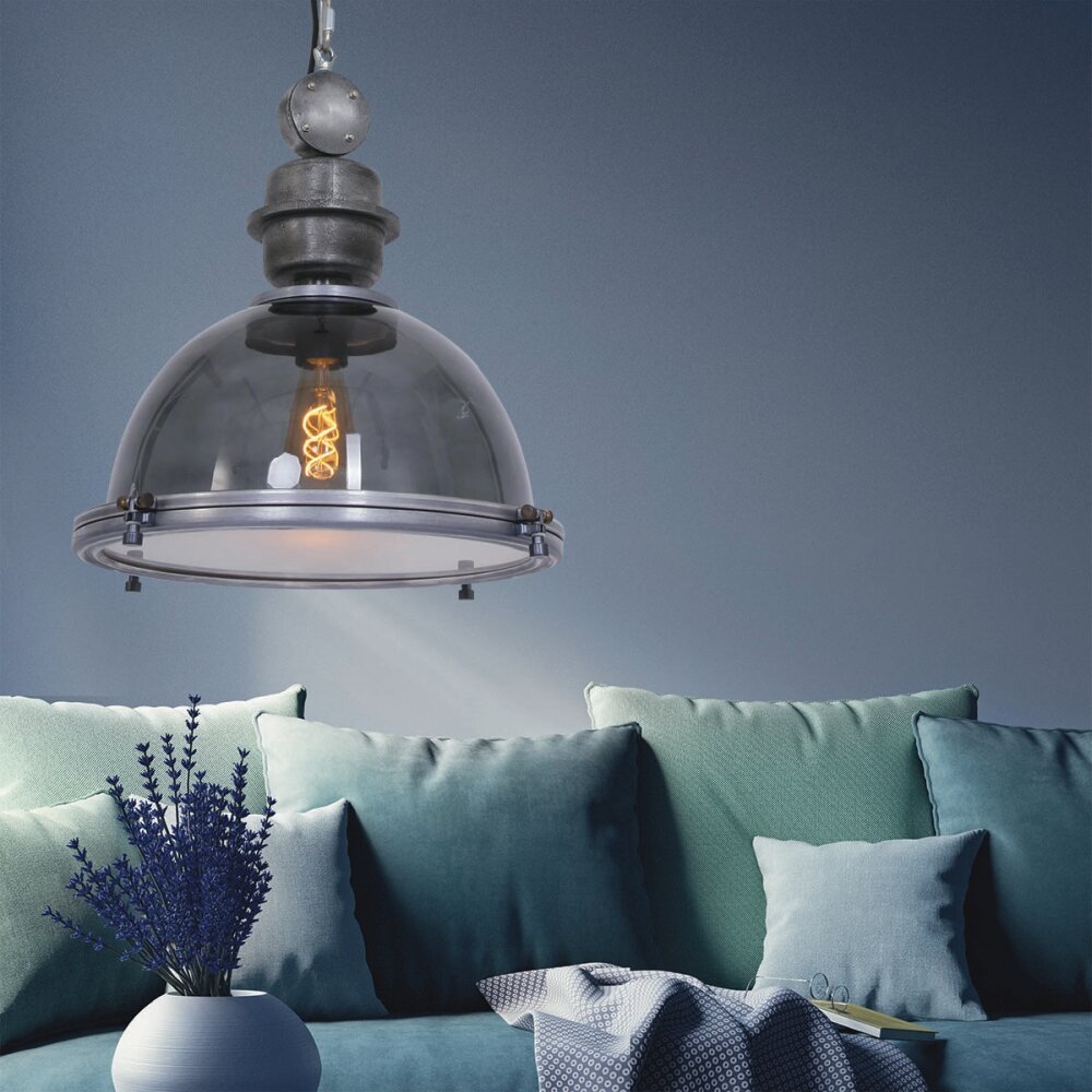 Steinhauer BIKKEL Pendant Light grey, 1-light source