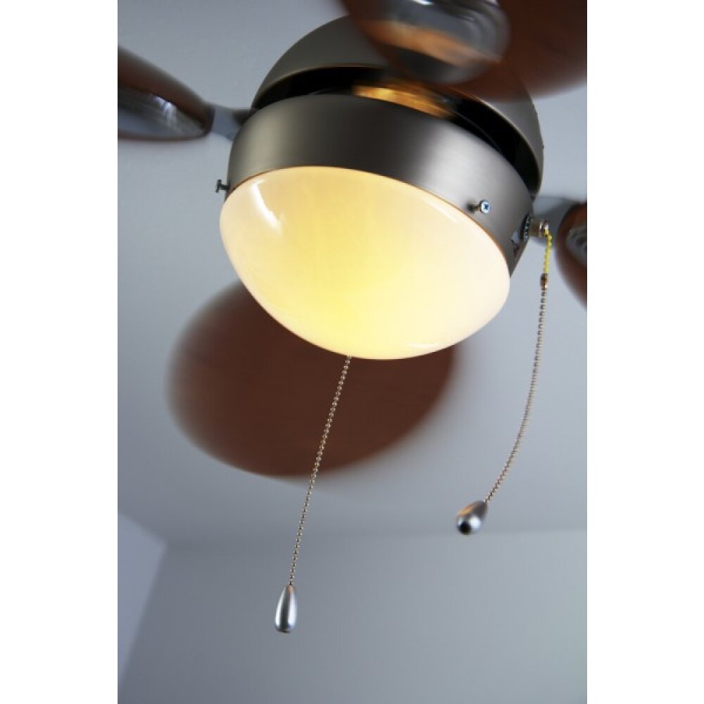 Globo WADE fan stainless steel, matt nickel, 1-light source