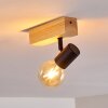 BARBENGO Ceiling Light Light wood, black, 1-light source