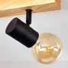 BARBENGO Ceiling Light Light wood, black, 1-light source