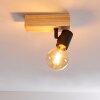 BARBENGO Ceiling Light Light wood, black, 1-light source