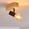 BARBENGO Ceiling Light Light wood, black, 1-light source