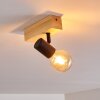 BARBENGO Ceiling Light Light wood, black, 1-light source