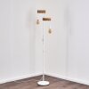 Barbengo Floor Lamp brown, white, 2-light sources