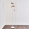 Barbengo Floor Lamp brown, white, 2-light sources