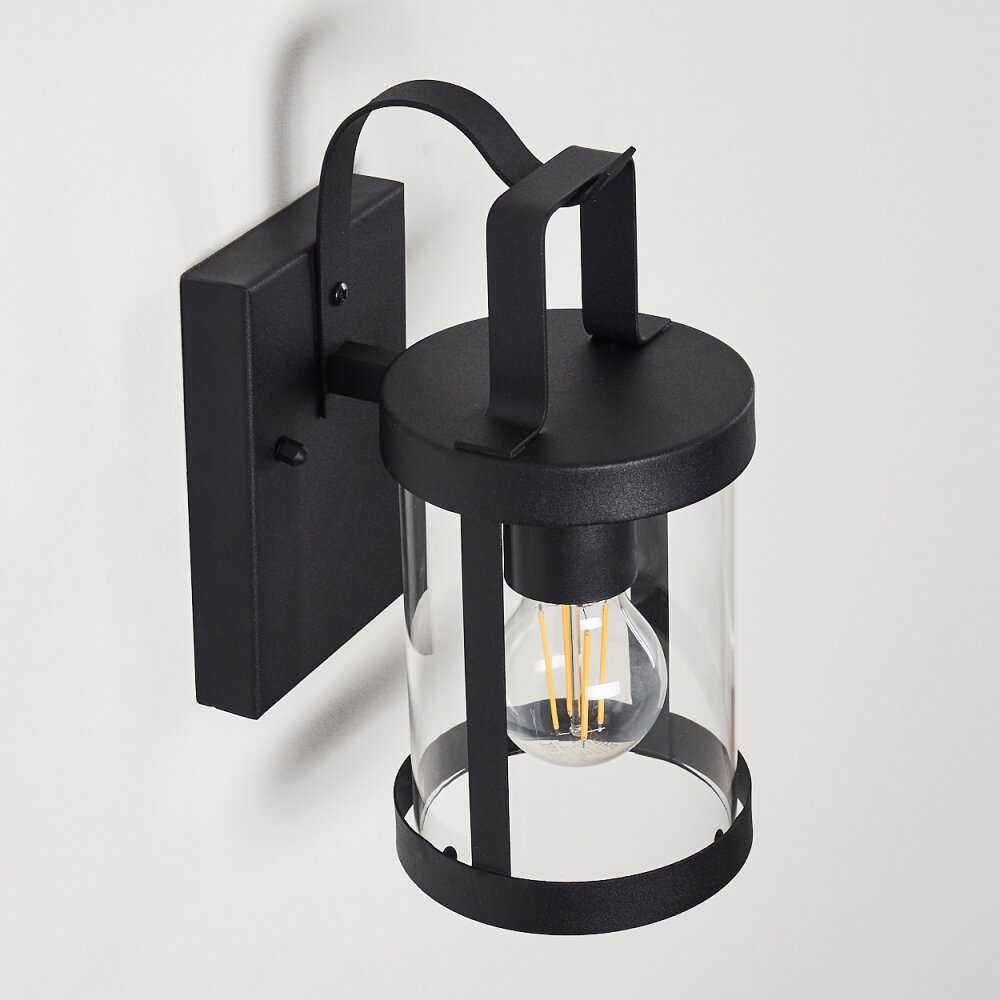 HOJER Outdoor Wall Light black, 1-light source