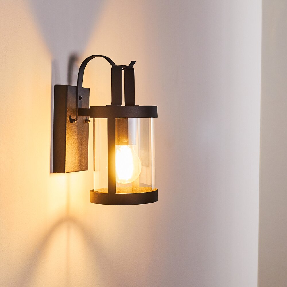 HOJER Outdoor Wall Light black, 1-light source
